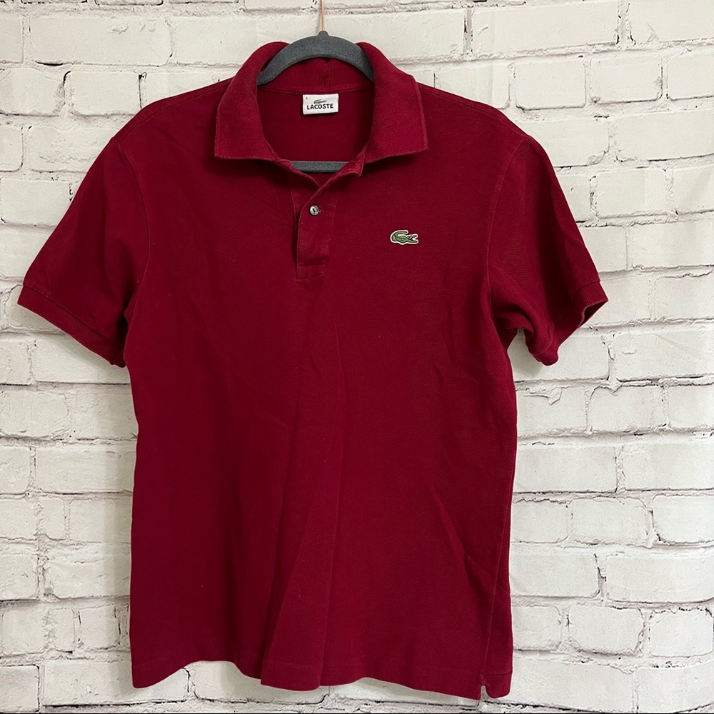 Lacoste Classic Pique Polo Shirt - Bordeaux L1212-476